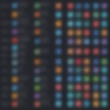 A comparison chart of popular animation apps tailored for various sectors.