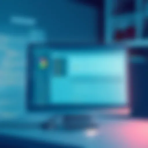 Innovative assessment software interface on a computer screen