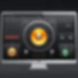 User interface of audio recording software on Mac