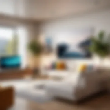Explore a Modern Living Room Virtually Virtual home tour showcasing a modern living room