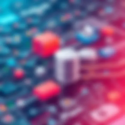 Database architecture illustrating relational models
