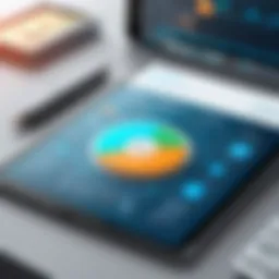 Visual representation of compensation software functionalities