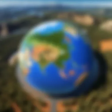 The Evolution of Google Earth Software A visual timeline representing the evolution of Google Earth software