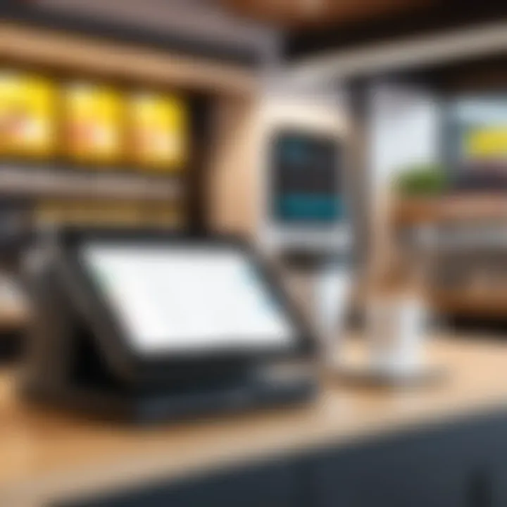 Overview of advanced POS technology in a cafe