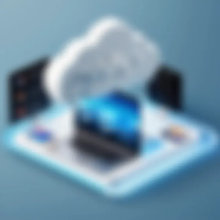 Advantages of cloud drive storage visually represented