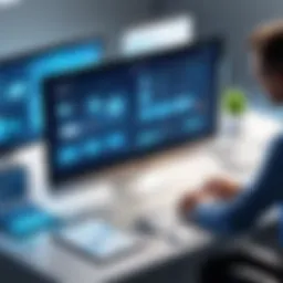 Visual representation of IT device management process