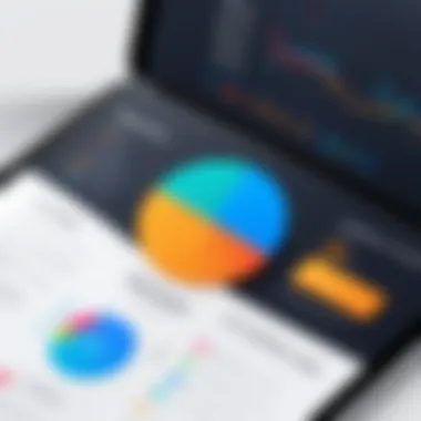 Performance Metrics for Landing Pages Data analytics showcasing performance metrics for landing pages