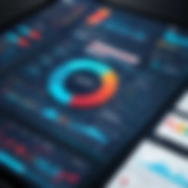 Analytical chart depicting data analysis results