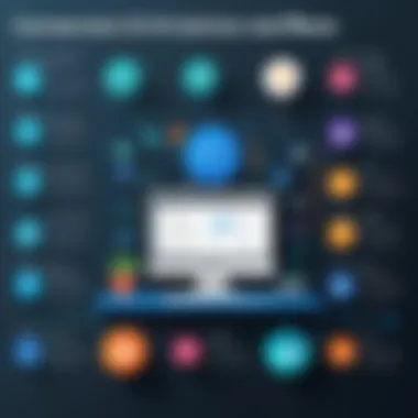 Key Features of Conversion Optimization Software Infographic highlighting software features