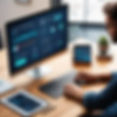 Empowering Small Businesses with Digital Marketing Tools Visual representation of digital marketing applications boosting business growth
