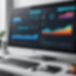 A sophisticated automation dashboard displaying ecommerce metrics and trends