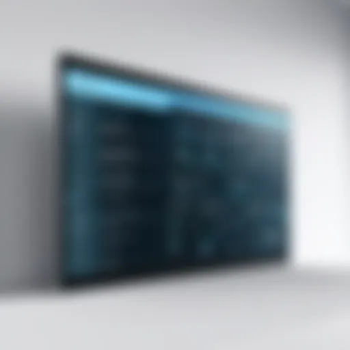 Visualization of a digital meeting room scheduler interface