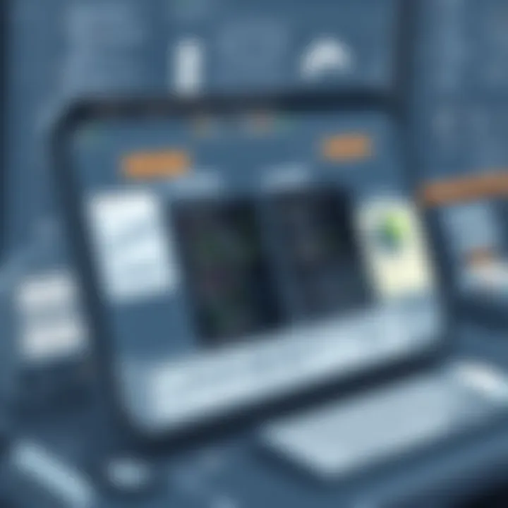 Drafting Software User Interface User interface of drafting software showcasing tools and features