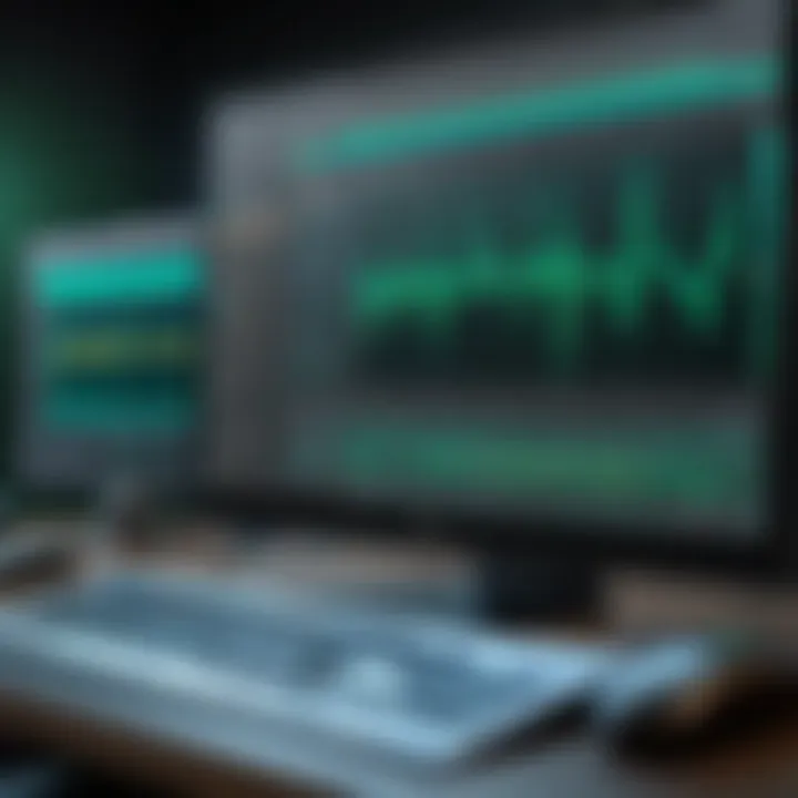 User engaging with Adobe Audition for music editing