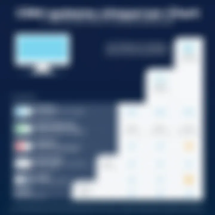 Comparison chart of various CRM systems