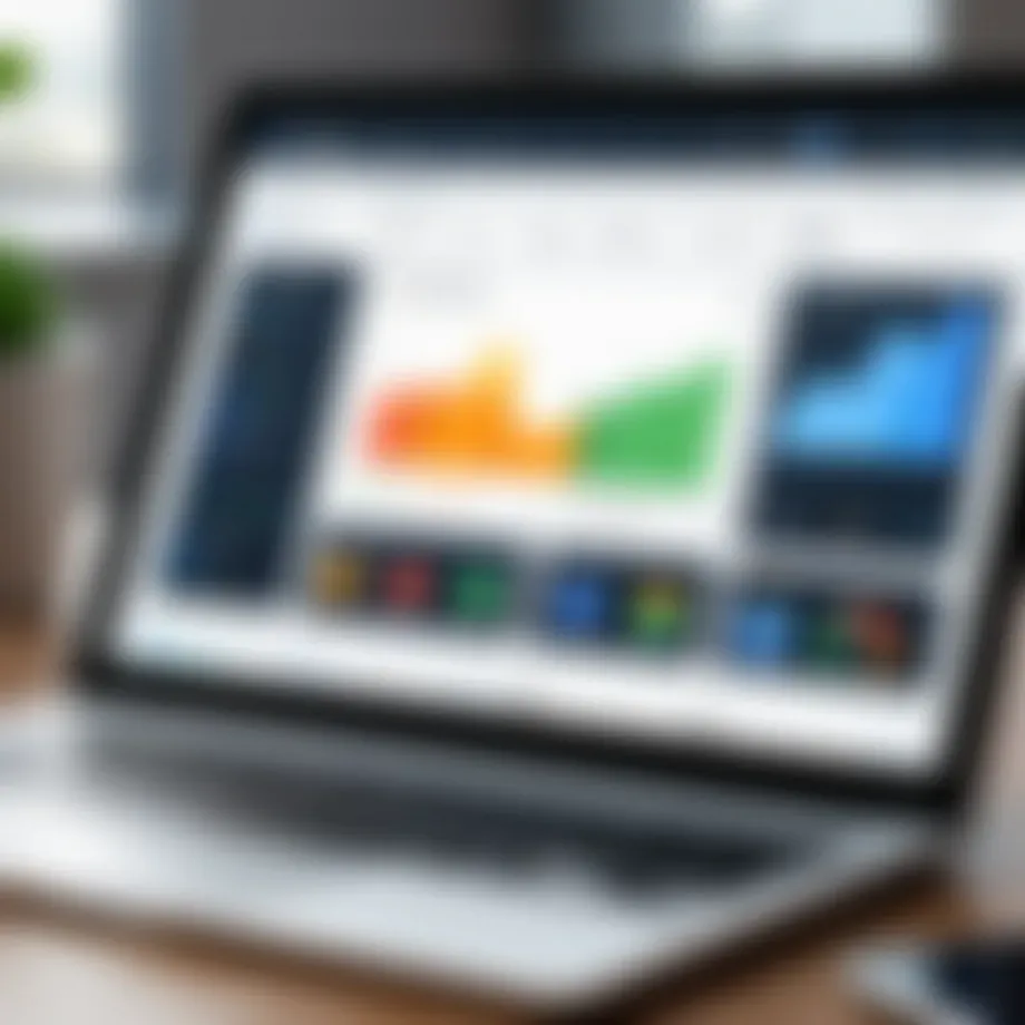 Overview of billing software dashboard