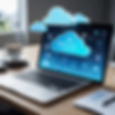 Advantages of Cloud-Based Expense Tracking Solutions A diagram highlighting the advantages of using cloud-based solutions.