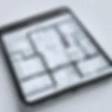 User interface of a floor plan creator app on iPhone