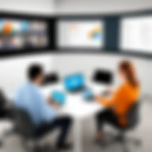 User engaging in a virtual meeting using GoToMeeting