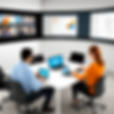 Engagement in Virtual Collaboration User engaging in a virtual meeting using GoToMeeting