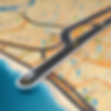 Route Options and Technologies in GPS Navigation Map interface showcasing diverse route options and technologies