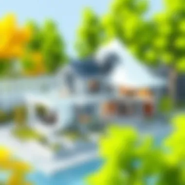 A modern home design layout created with CAD software