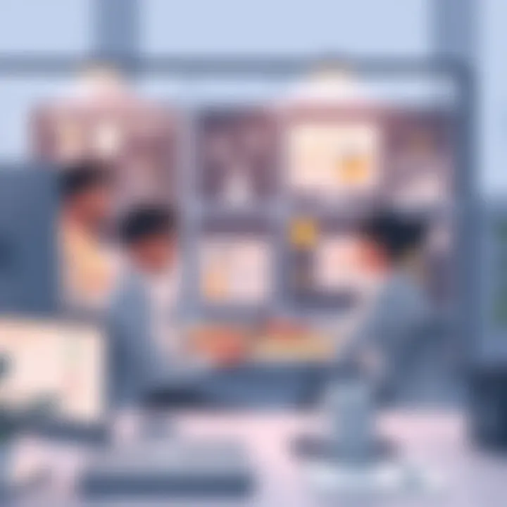 A team collaborating on home design using CAD technology