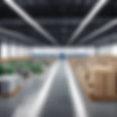 Modern Warehouse with QuickBooks Integration A modern warehouse utilizing QuickBooks for inventory management