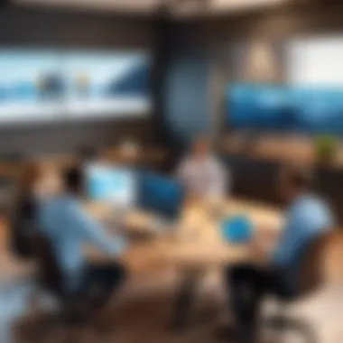Strategizing for Effective Remote Work Team discussing remote work strategies in a digital workspace