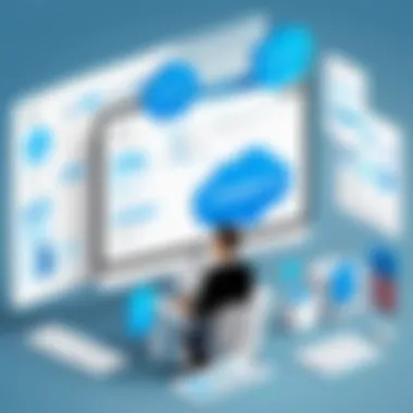 Customization Capabilities in Salesforce CRM Graphical depiction of customization options available in Salesforce CRM.