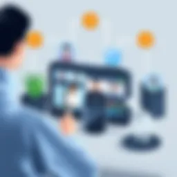 Visual representation of video conferencing features