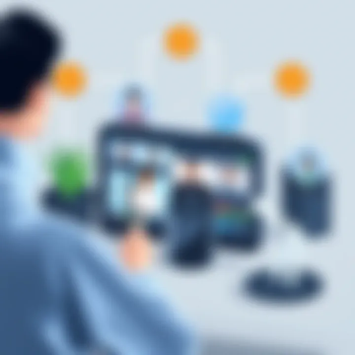 Visual representation of video conferencing features