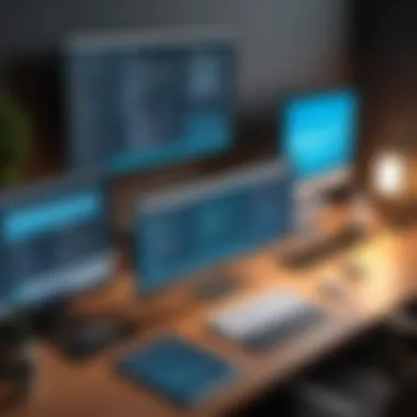 The Modern Screenwriter's Digital Workspace A digital workspace showcasing Fade In software in action