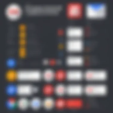 Gmail Tools Comparison Infographic Infographic comparing various Gmail tools based on user ratings