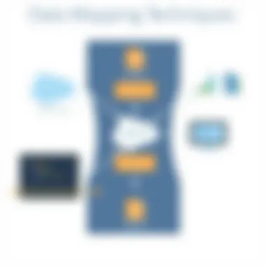 Diagram illustrating data mapping techniques between Dell Boomi and Salesforce