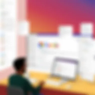 Visual Representation of Integration Visual representation of Slack and Google Forms integration