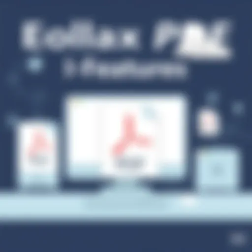 Kofax software interface showcasing PDF features