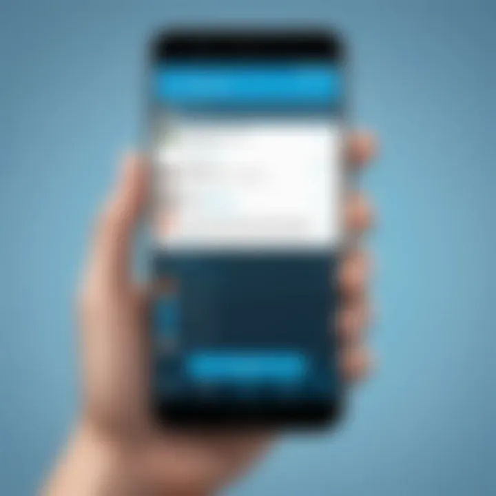 Salesforce Live Chat Accessibility on Mobile Devices Mobile device displaying Salesforce Live Chat on-the-go