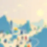 Exploring the Digital Landscape of LinkedIn Talents A digital landscape showcasing professional connections on LinkedIn