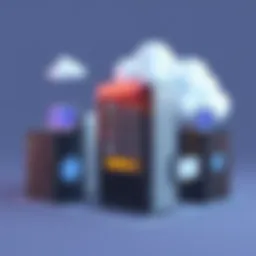 Representation of virtual private server architecture