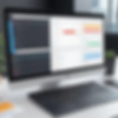 Task Management Software Interface Visual representation of task management software interface