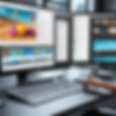 Exploring Powtoon Editor Features Visual representation of Powtoon interface with tool options
