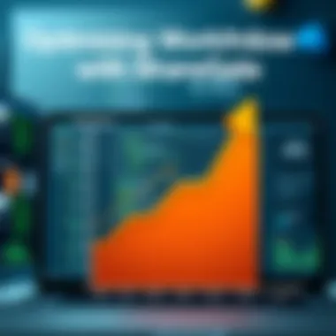 Optimizing Workflow with ShareGate Graph showing improved workflow optimization achieved using ShareGate