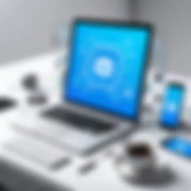 Harnessing the Power of Social Media for Marketing Illustration of social media management tools in action