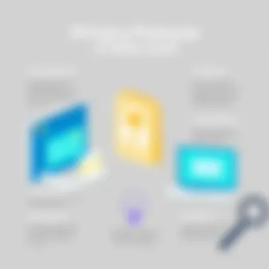 Infographic depicting privacy features of Spike Email app