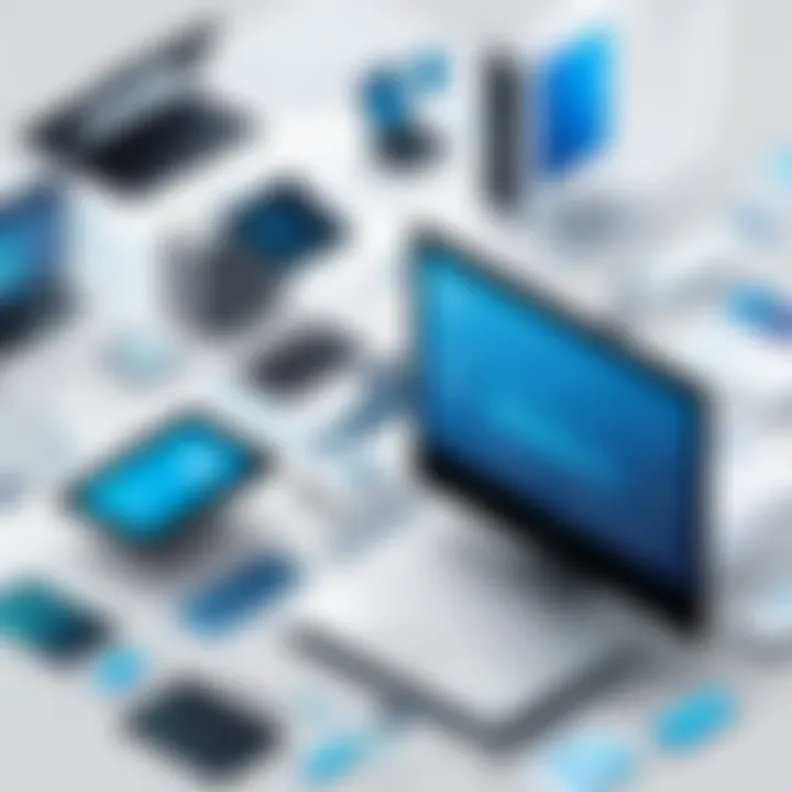 Collage showcasing various types of web prototypes