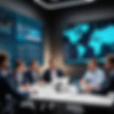 Strategic Ad Intelligence Discussion A strategic meeting discussing ad intelligence tool selection