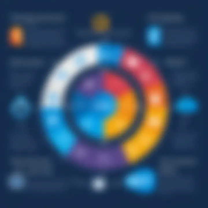 Diagram illustrating data management benefits of CRM in Outlook