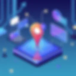 Visual representation of location tracking technology