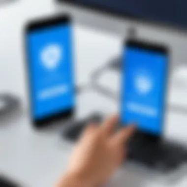 Multi-Factor Authentication with Duo Mobile Illustration of multi-factor authentication with Duo Mobile